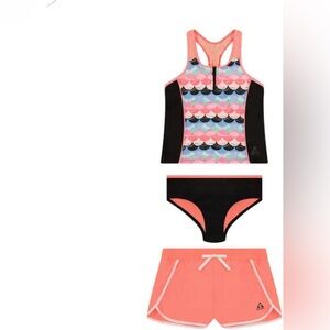 NWT Gerry Weber Kids Swim Top - Pink, Black, Blue